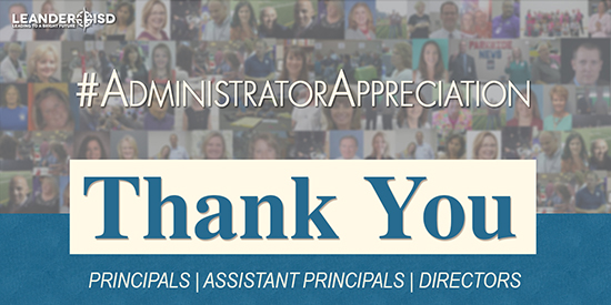 LISD Says “Thank You” to Administrators, Nov. 14-18
