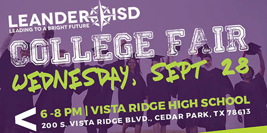 Districtwide College Fair, Sept. 28