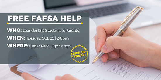 LISD to Offer Free FAFSA Assistance 10/25