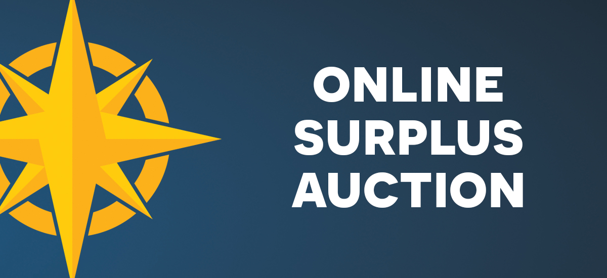 Online Auction for Surplus Items Begins July 17