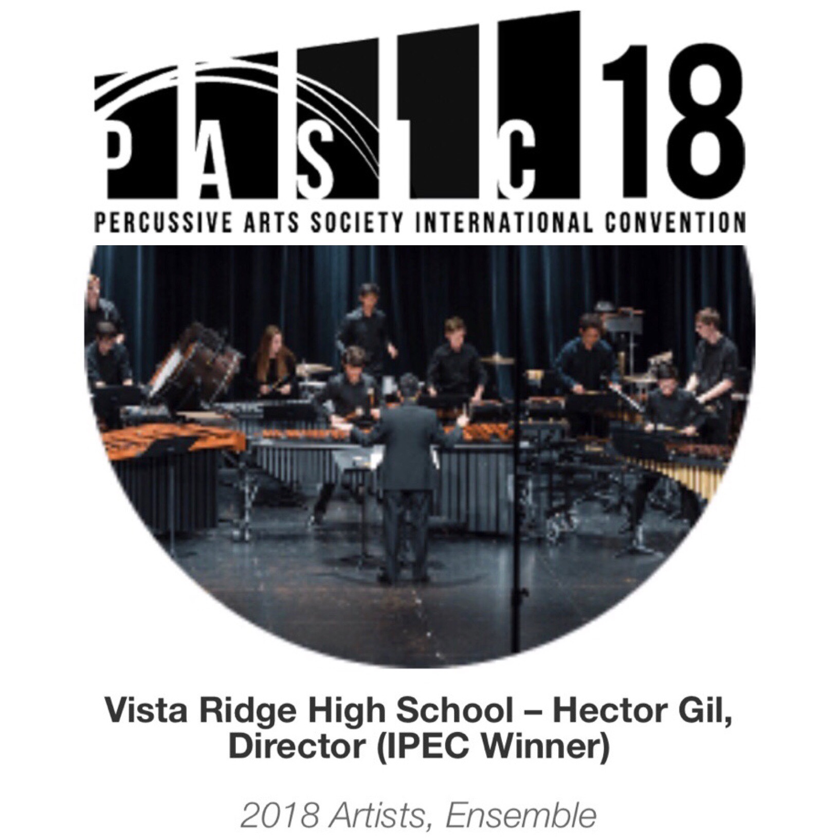 Vista Ridge High School Percussion Ensemble Wins International Award