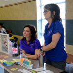Volunteers provide info