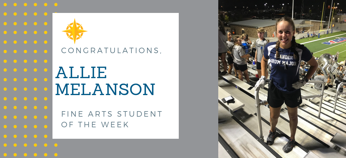 Fine Arts Student of the Week: Sept. 7, 2018