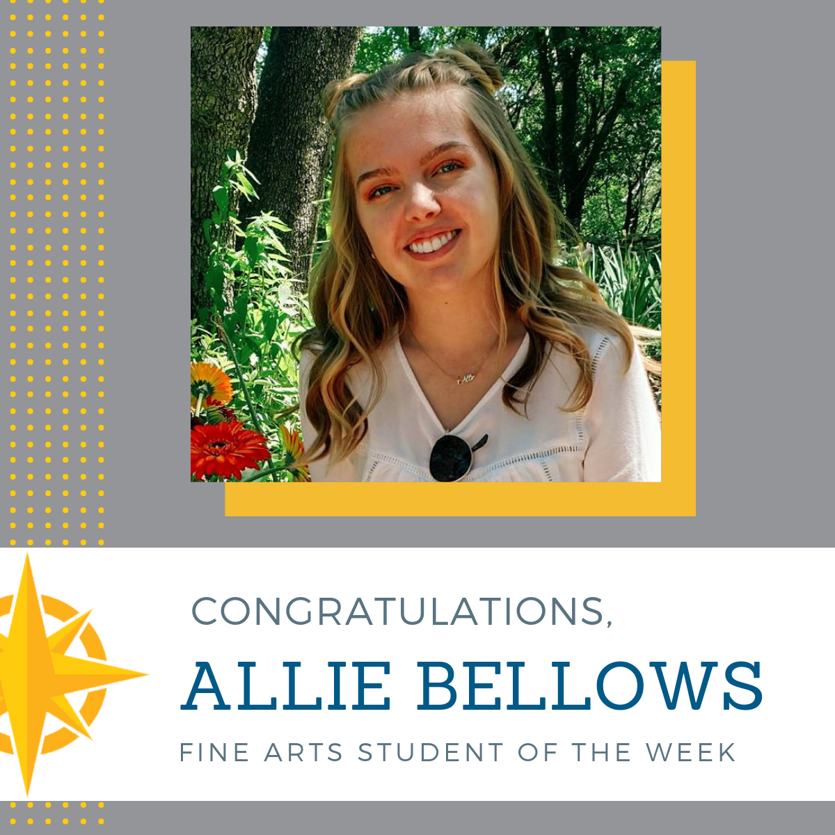 Fine Arts Student of the Week: Oct. 19, 2018