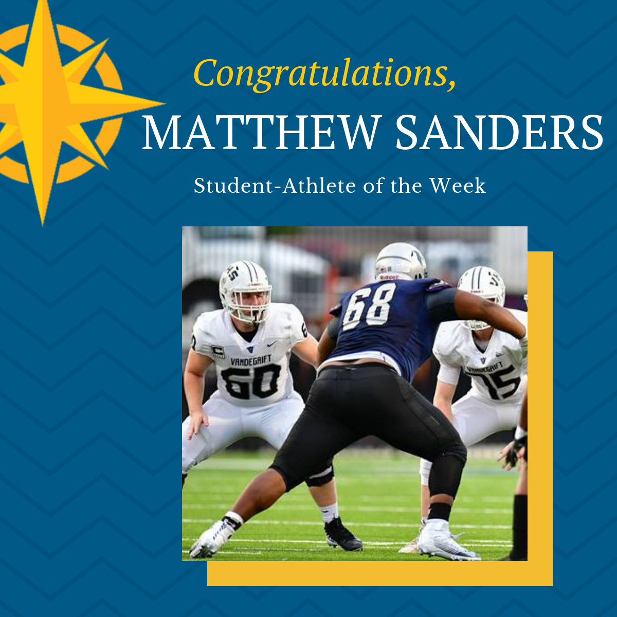 Student-Athlete of the Week: Oct. 15, 2018