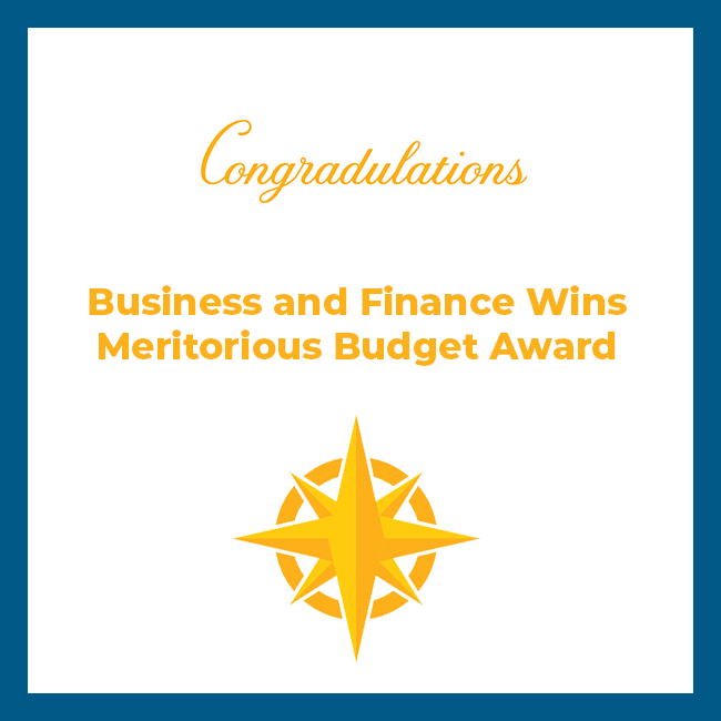 Leander ISD Wins the Meritorious Budget Award