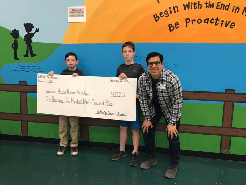 Rutledge fourth-graders raise over $1,200 for humane society