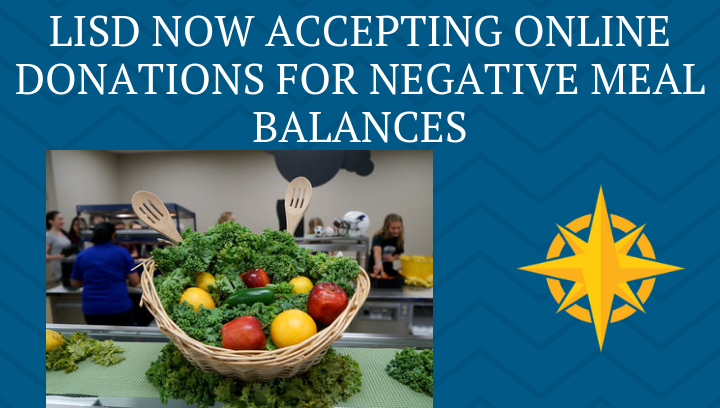 LISD now accepts online donations for negative meal balances