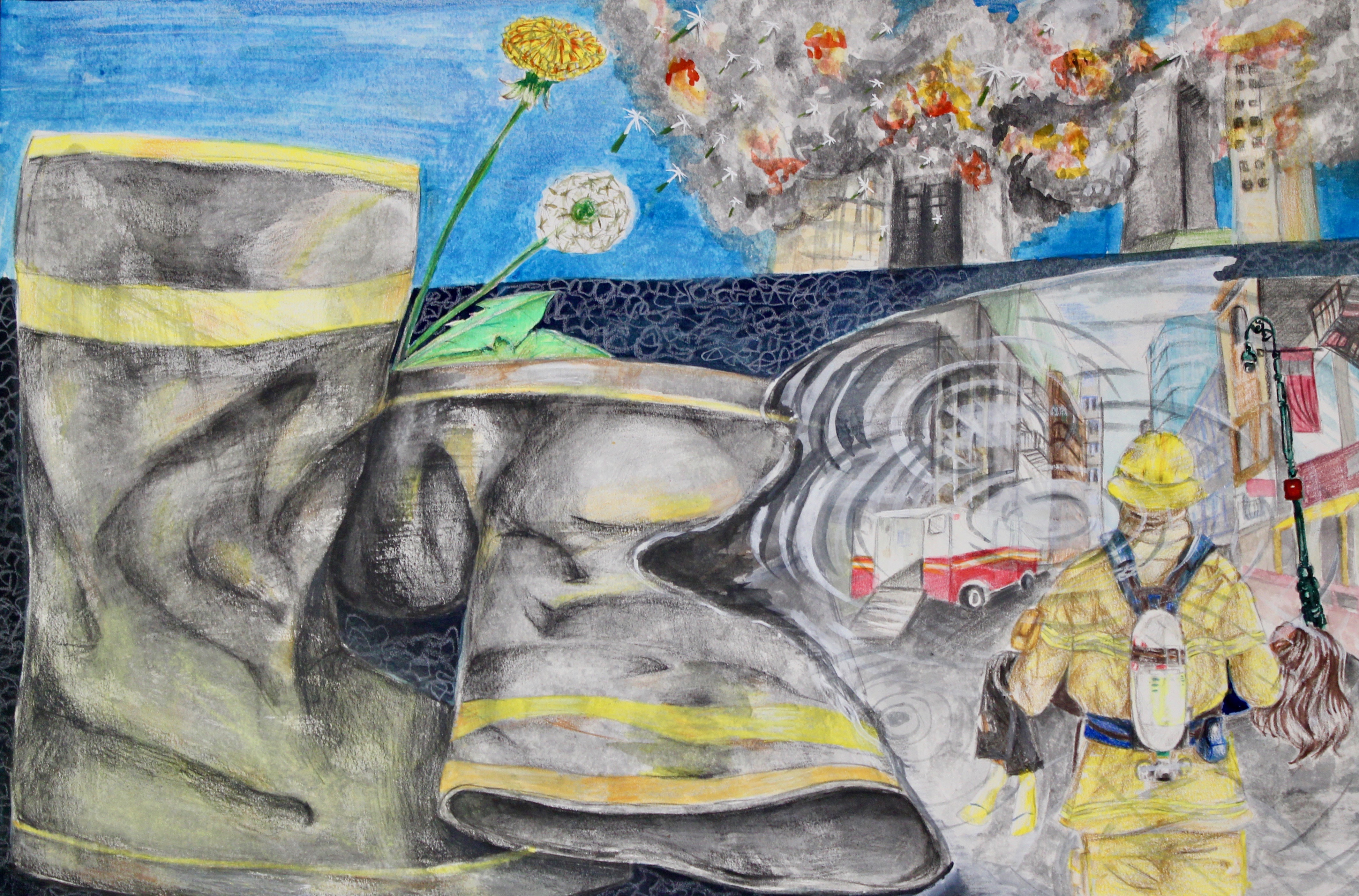 Eighth-grader’s drawing goes to national level