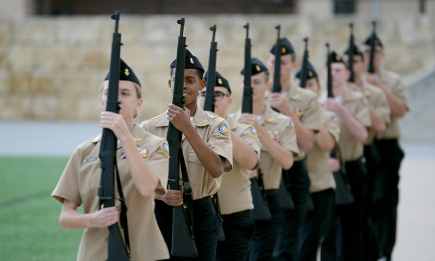 Lone Star Company Navy JROTC conducts annual inspection
