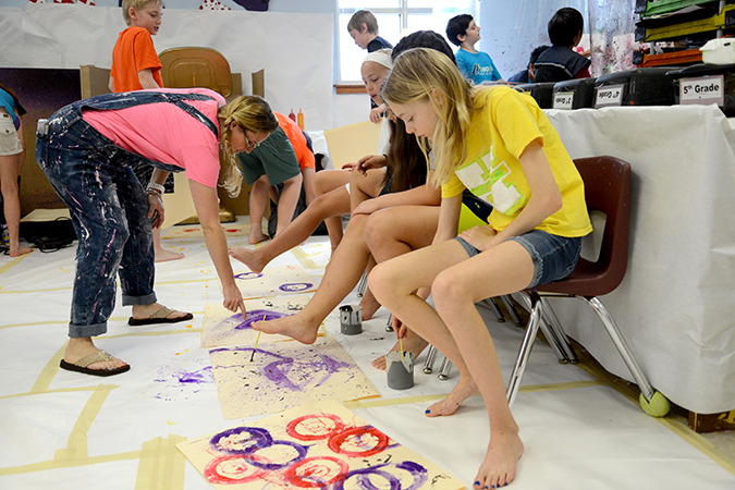 Laura Welch Bush ES: Creativity through process art