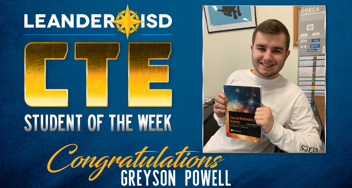 CTE Student of the Week: Feb. 4, 2020