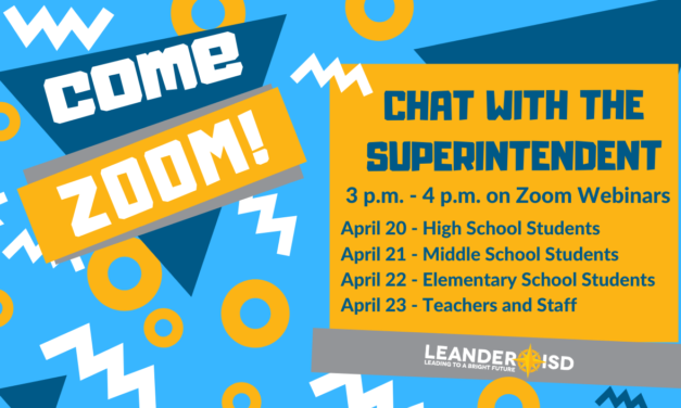 Superintendent to host virtual chats with students and staff