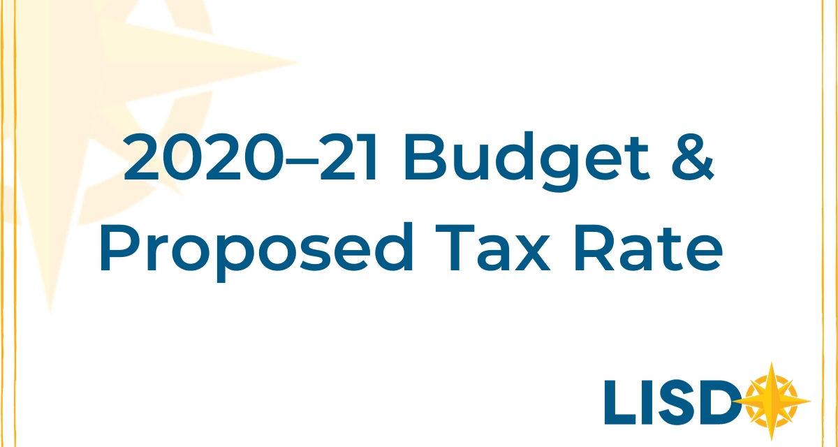 Public Hearing on 2020–21 Budget & Proposed Tax Rate