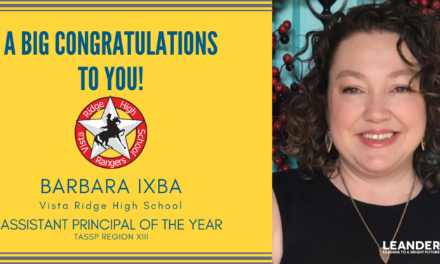 VRHS Barb Ixba receives outstanding achievement