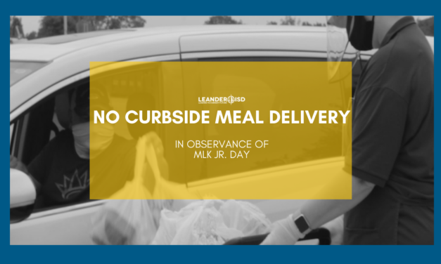 No Curbside Meal Pick-Up on Monday, Jan. 18