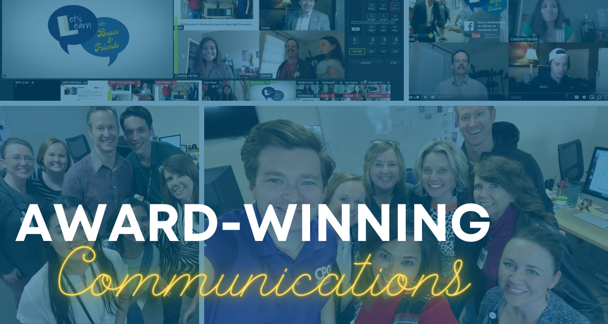 District wins state awards for video series, communication during COVID-19