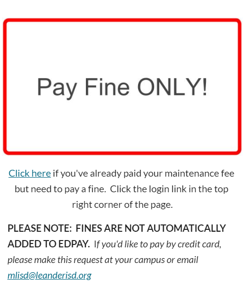 Need to pay a fine?