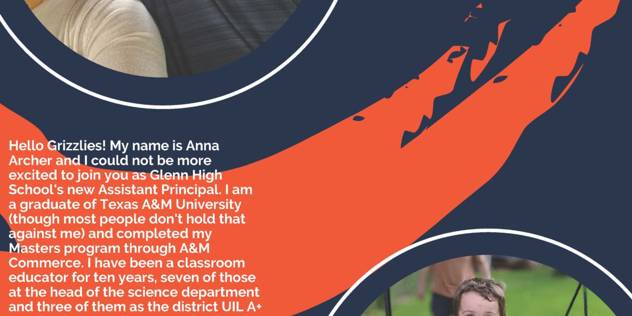 Welcome, Assistant Principal Anna Archer