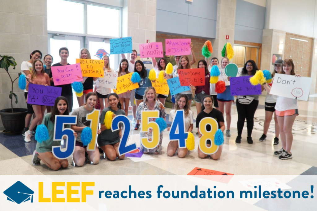 LEEF reaches foundation milestone!
$512,548