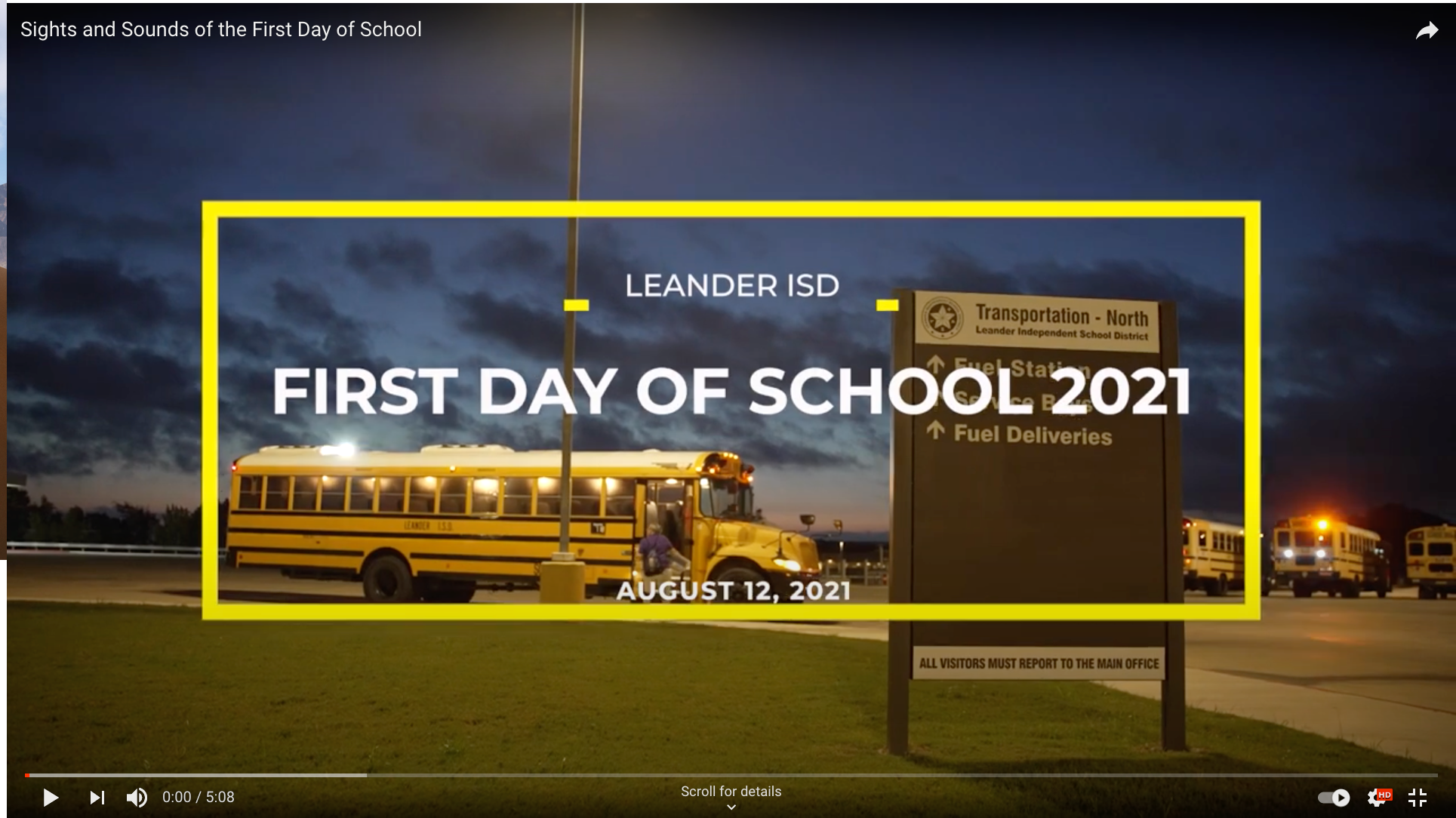 Sights and Sounds of the First Day of School Leander ISD News