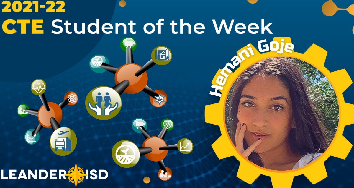 CTE Student of the Week: Sept. 7, 2021