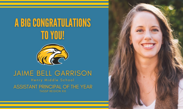 Henry Middle School’s Jaime Bell Garrison Named Region 13 Assistant Principal of the Year