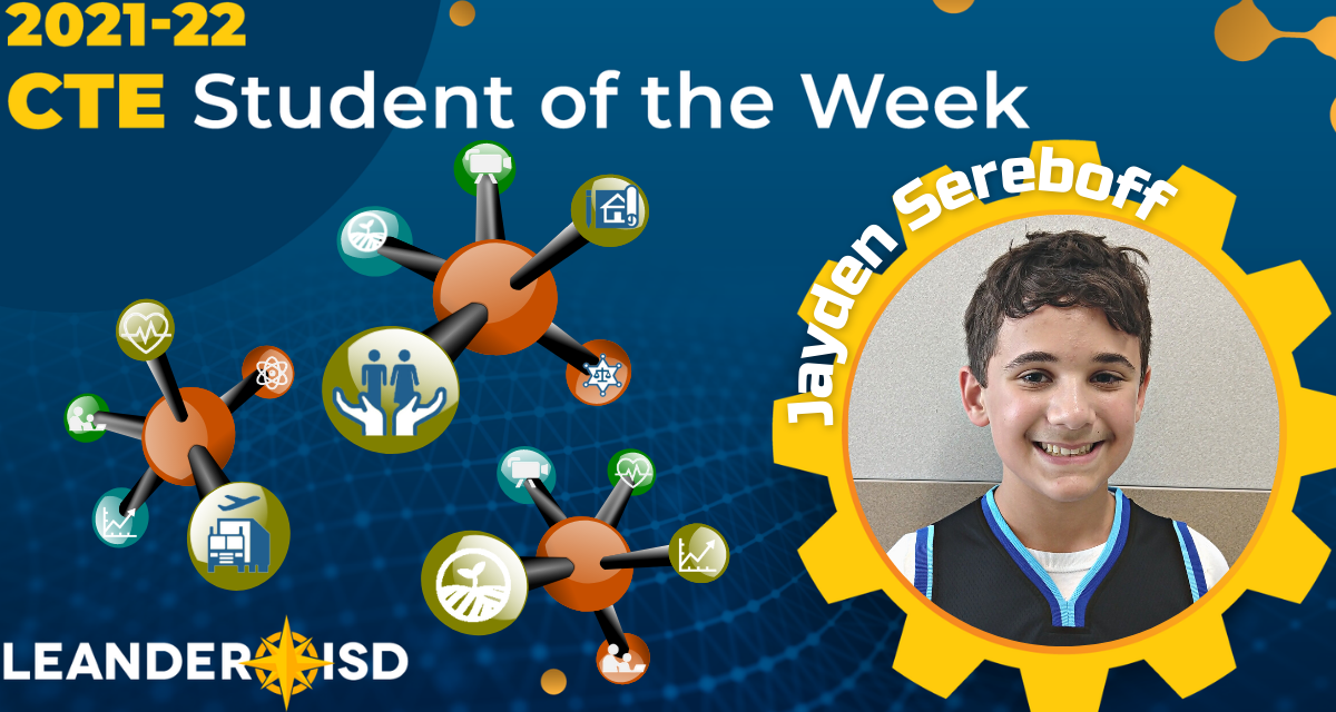 CTE Student of the Week: Oct. 5, 2021