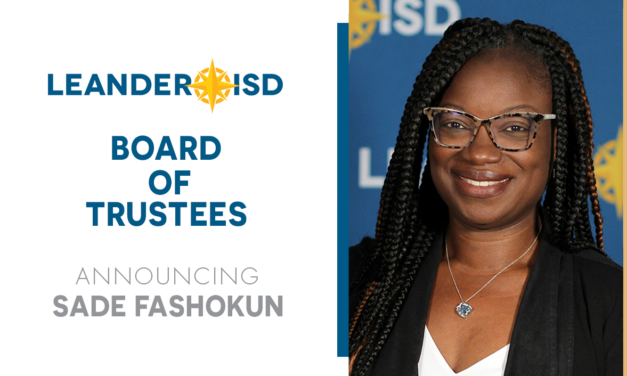 Sade Fashokun Sworn in as Member of Leander ISD Board of Trustees