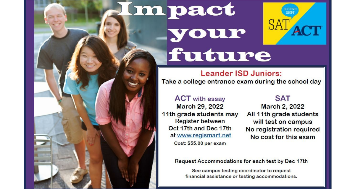 School Day SAT and ACT Information