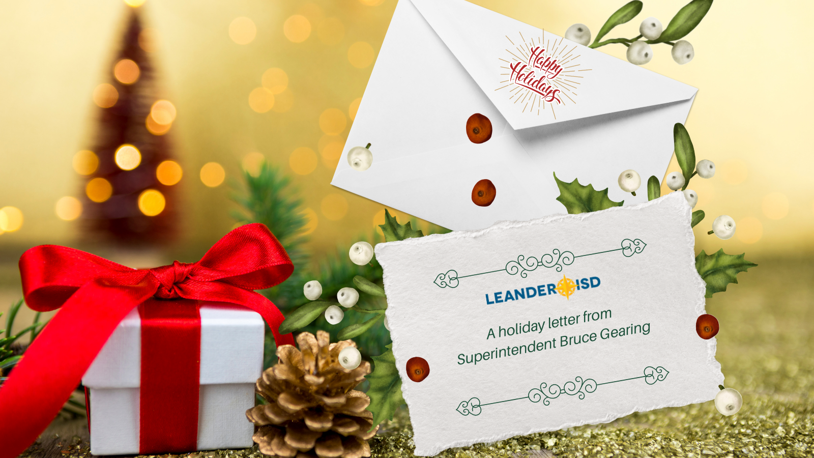 Trechter webspin Horzel Bijzettafeltje A Holiday letter just for you, #1LISD | Leander ISD News