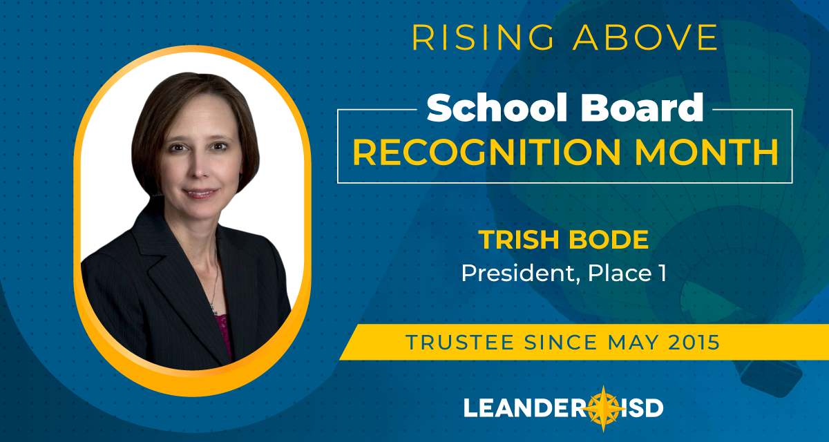 Committed to Positively Impacting #1LISD Students, Thank You Trish Bode