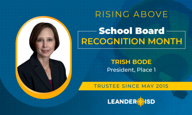 Committed to Positively Impacting #1LISD Students, Thank You Trish Bode