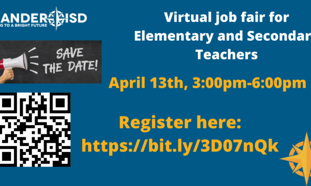 Leander ISD VIRTUAL Job Fair for Elementary and Secondary Teachers