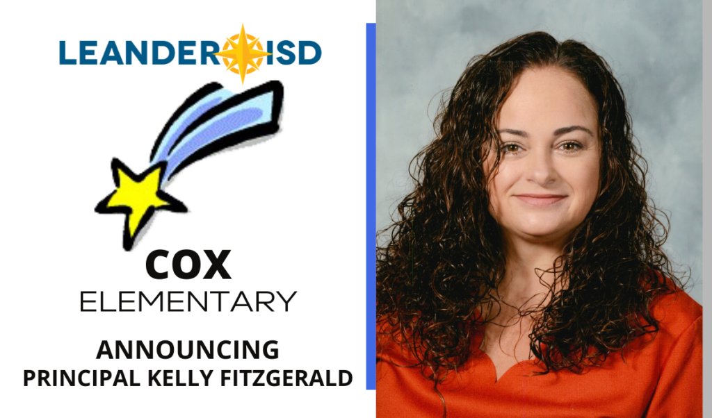 Announcing principal kelly fitzgerald cox elementary