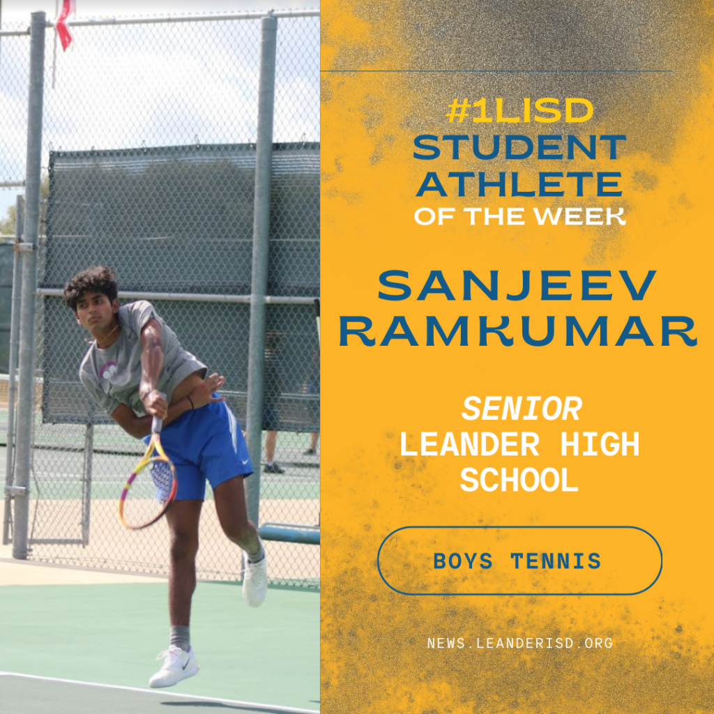 Student-Athlete of the Week: Sanjeev Ramkumar, Senior, LHS