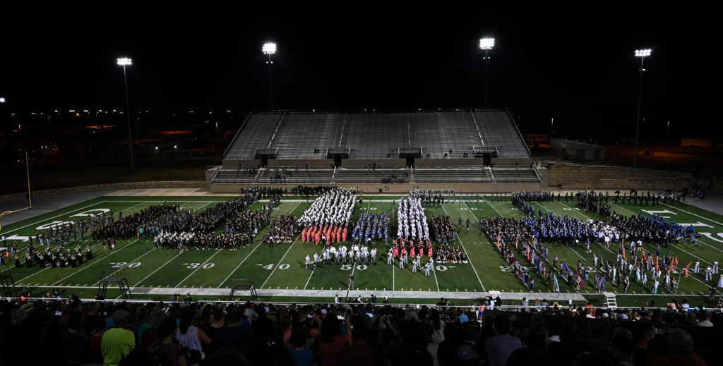 LISD bands on the field