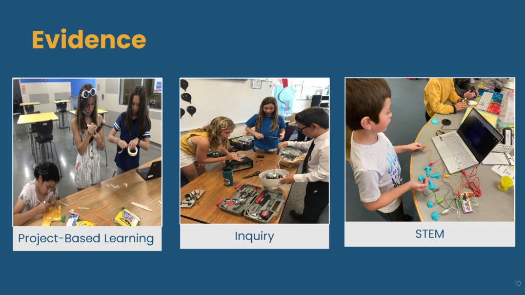 Evidence: Project-based Learning, Inquiry, STEM