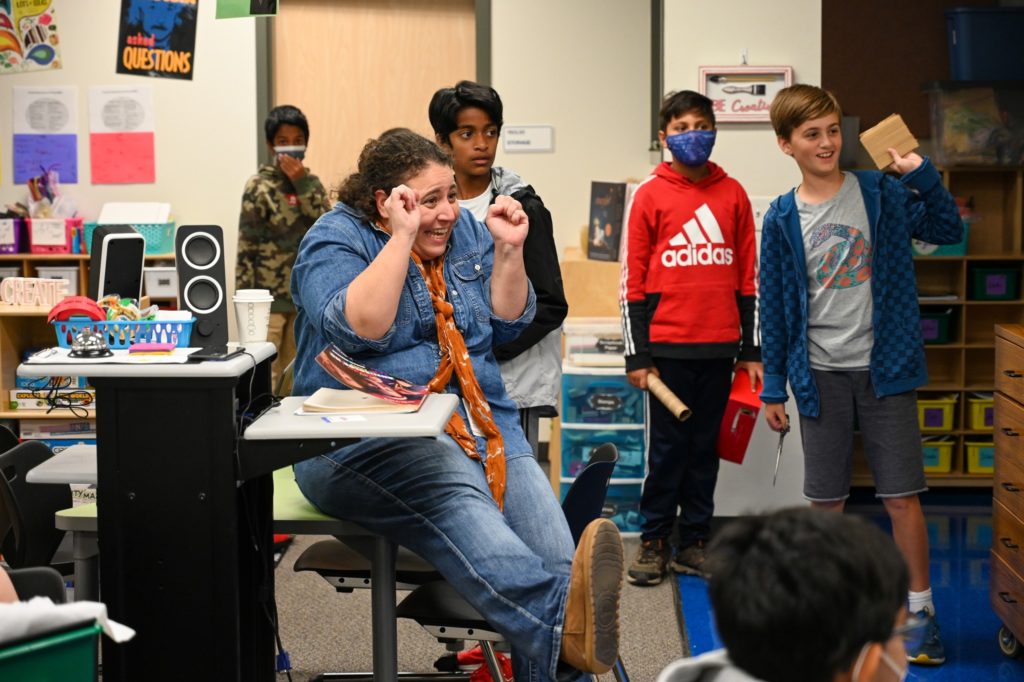 Teacher surprised with winning a LEEF grant