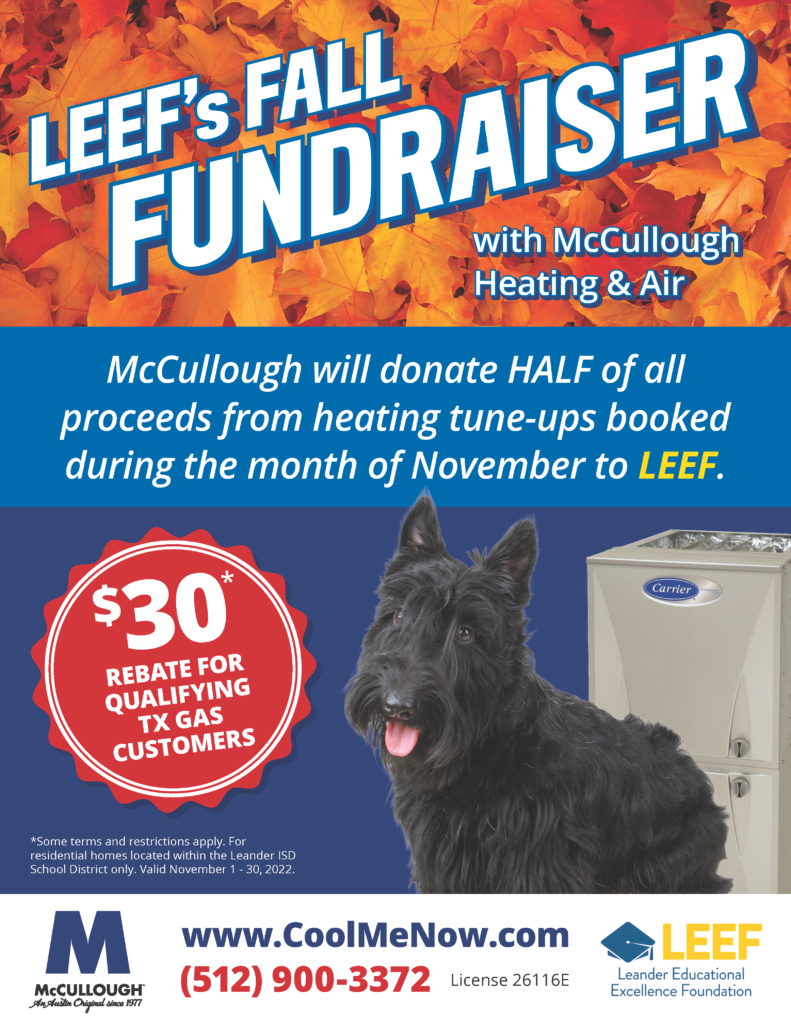 LEEF's Fall Fundraiser with McCullough Heating & Air