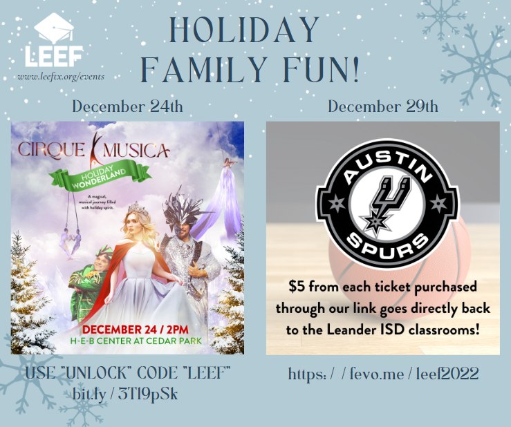 Holiday Family Fun: Cirque Musica, Austin Spurs