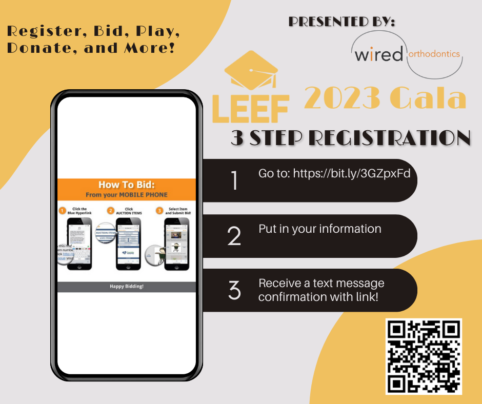 LEEF 2023 Gala: 3-Step Registration