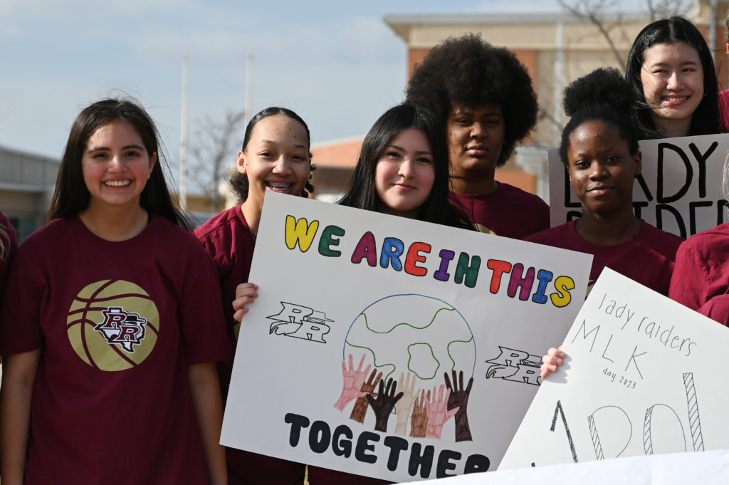 Rouse HS students at the MLK Day Parade