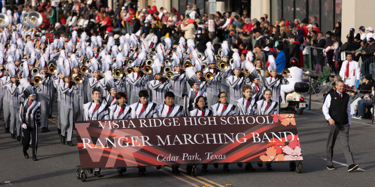 Vista Ridge HS Band Shines in Rose Parade Leander ISD News