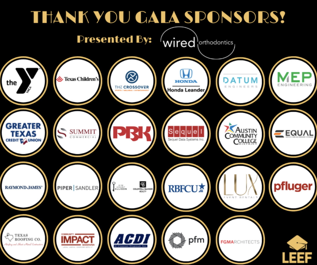 LEEF Gala: Thank you Sponsors!