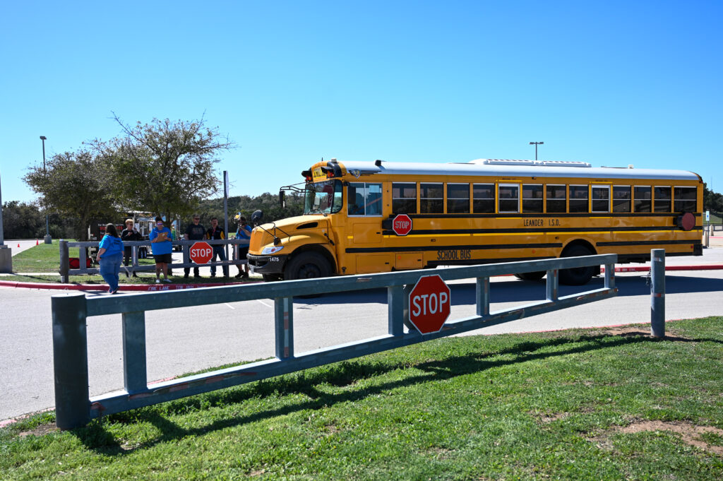 LISD bus competing at the Roadoe