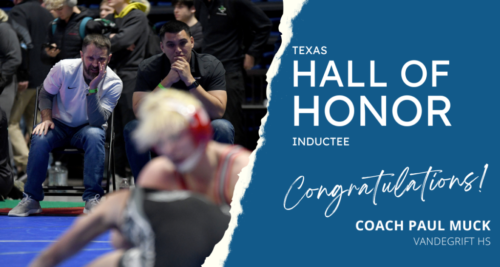 Texas Hall of Honor inductee congratulations coach Paul Muck Vandergrift HS