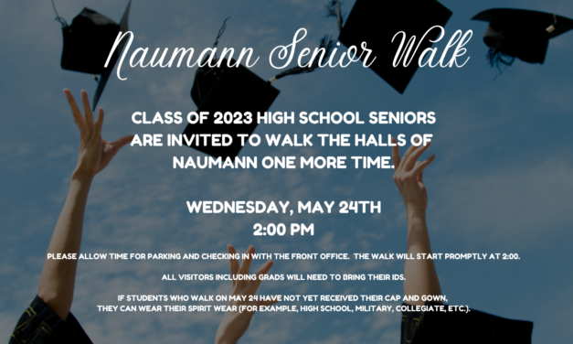 Naumann Senior Walk May 24th