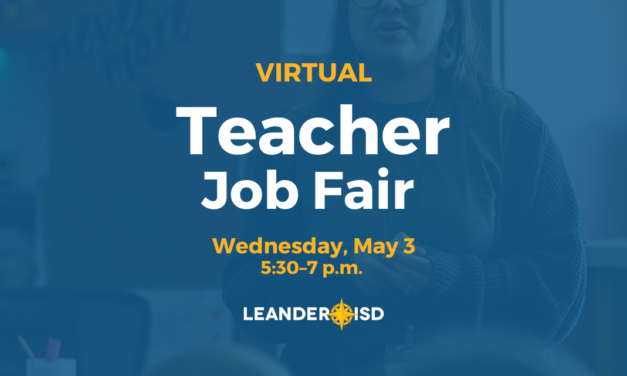 Upcoming Virtual Teacher Job Fair: May 3