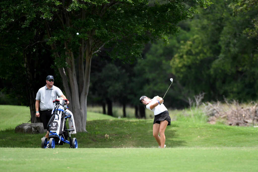 LISD UIL golfer mid-swing